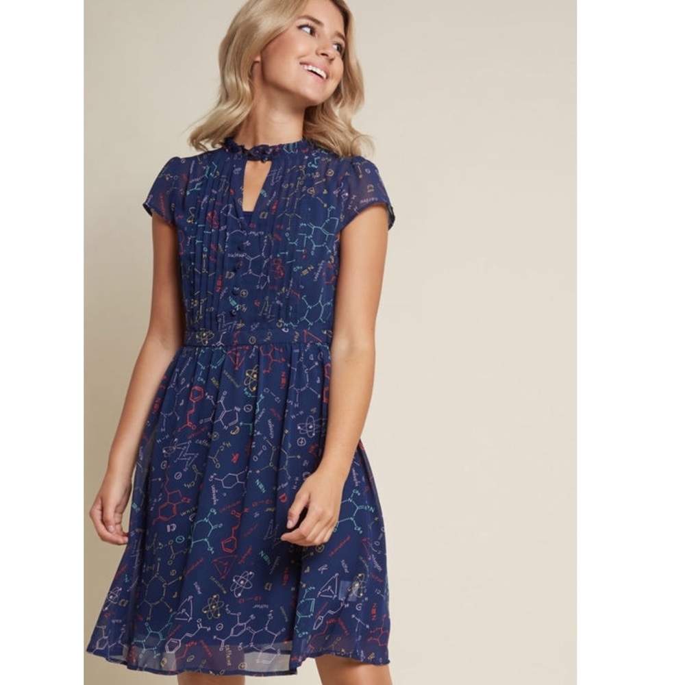 ModCloth Oh Say Can Museum Science Dress Size XXS